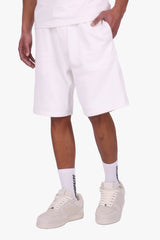 HEAVY OVERSIZE SIDE RIB SHORTS CREAM WHITE