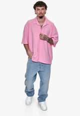 PLISSEE SUMMER SHIRT PINK