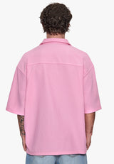 PLISSEE SUMMER SHIRT PINK