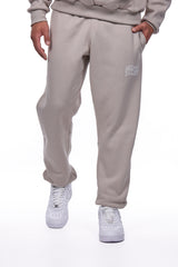 HEAVY MIRRORED LOGO JOGGER STONE