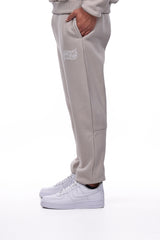 HEAVY MIRRORED LOGO JOGGER STONE