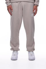 HEAVY MIRRORED LOGO JOGGER STONE