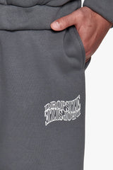 HEAVY  MIRRORED LOGO JOGGER GREY