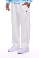 STRAIGHT LEG JOGGER CREAM WHITE
