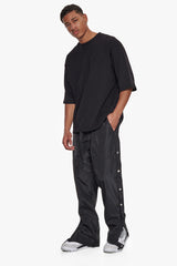 BUTTON TRACK PANTS BLACK