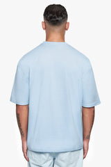 HEAVY OVERSIZE  PUFFER PRINT T-SHIRT BABY BLUE