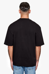HEAVY OVERSIZE PUFFER PRINT T-SHIRT BLACK