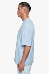 HEAVY OVERSIZE  PUFFER PRINT T-SHIRT BABY BLUE