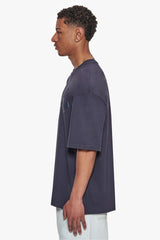HEAVY OVERSIZE  PUFFER PRINT T-SHIRT WASHED NAVY