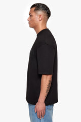 HEAVY OVERSIZE PUFFER PRINT T-SHIRT BLACK