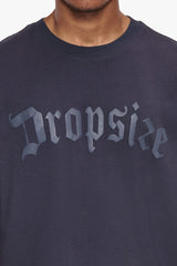 HEAVY OVERSIZE  PUFFER PRINT T-SHIRT WASHED NAVY