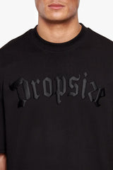 HEAVY OVERSIZE PUFFER PRINT T-SHIRT BLACK