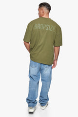 HEAVY OVERSIZE HD PRINT T-SHIRT OLIVE