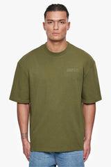 HEAVY OVERSIZE HD PRINT T-SHIRT OLIVE