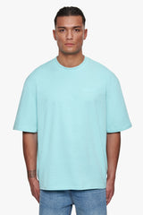 HEAVY OVERSIZE HD PRINT T-SHIRT TURQUOISE