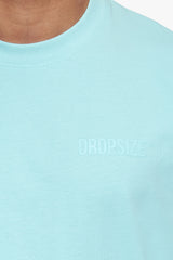 HEAVY OVERSIZE HD PRINT T-SHIRT TURQUOISE