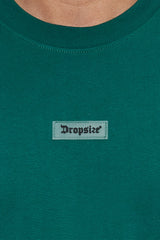 HEAVY OVERSIZE FRONT RUBBER PATCH T-SHIRT GREEN