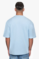 HEAVY OVERSIZE EMBO T-SHIRT BABY BLUE