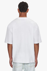 HEAVY OVERSIZE EMBO T-SHIRT WHITE/GREEN