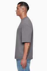 HEAVY OVERSIZE EMBO T-SHIRT ANTHRAZIT