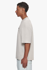 HEAVY OVERSIZE EMBO T-SHIRT LIGHT GREY