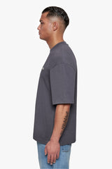 HEAVY OVERSIZE EMBO T-SHIRT DARK GREY