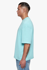 HEAVY OVERSIZE EMBO T-SHIRT TURQUOIS
