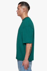 HEAVY OVERSIZE CURVED HD LOGO T-SHIRT GREEN