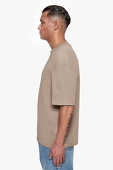 HEAVY OVERSIZE CURVED HD LOGO T-SHIRT WEATHERED TEAK