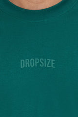 HEAVY OVERSIZE CURVED HD LOGO T-SHIRT GREEN