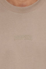 HEAVY OVERSIZE CURVED HD LOGO T-SHIRT WEATHERED TEAK