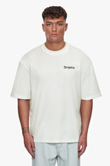 HEAVY OVERSIZE QUATTRO HUSTLE T-SHIRT CREAM