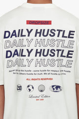 HEAVY OVERSIZE QUATTRO HUSTLE T-SHIRT CREAM