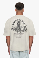 HEAVY OVERSIZE FRUIT MARKET T-SHIRT COCONUT MILK