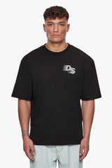 HEAVY OVERSIZE STREETWEAR DEPARTMENT T-SHIRT BLACK