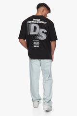 HEAVY OVERSIZE STREETWEAR DEPARTMENT T-SHIRT BLACK