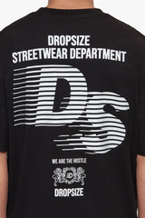 HEAVY OVERSIZE STREETWEAR DEPARTMENT T-SHIRT BLACK