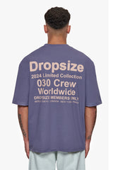 HEAVY OVERSIZED WORLD WIDE T-SHIRT GRANITE