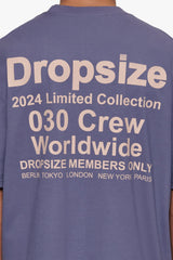 HEAVY OVERSIZED WORLD WIDE T-SHIRT GRANITE