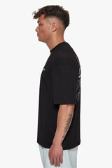 HEAVY OVERSIZE QUAD CRIME T-SHIRT BLACK