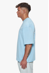 HEAVY OVERSIZE QUAD CRIME T-SHIRT BABY BLUE