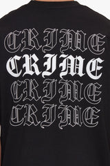 HEAVY OVERSIZE QUAD CRIME T-SHIRT BLACK