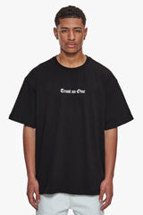 HEAVY OVERSIZE TRUST  T-SHIRT BLACK