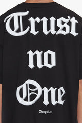 HEAVY OVERSIZE TRUST  T-SHIRT BLACK