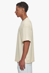 HEAVY OVERSIZE V2 WAFFLE  T-SHIRT CREAM