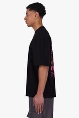 HEAVY OVERSIZE PALMTREES T-SHIRT BLACK