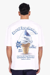 HEAVY OVERSIZE ICE CREAM T-SHIRT WHITE