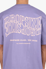 HEAVY OVERSIZE MIRRORED LOGO T-SHIRT GRANITE