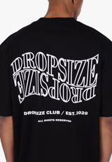 HEAVY OVERSIZE MIRRORED LOGO T-SHIRT BLACK