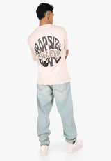 HEAVY OVERSIZE CREW LOVE T-SHIRT COCONUT MILK